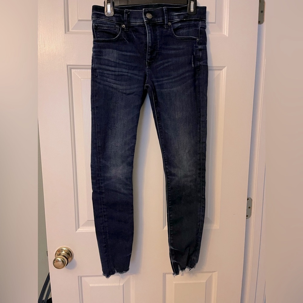 Express Stretch + Denim Perfect Skinny Ankle Jean - Mid Rise - Size 4
